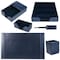 Dacasso Navy Blue 6-Piece Leather Desk Set, Bonded Leather DF-5001 - alternate 6
